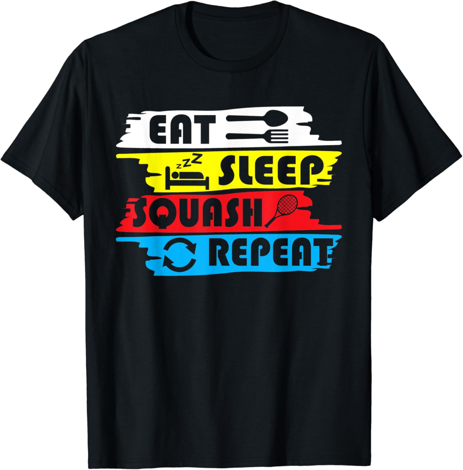 Squash Player apparel Eat sleep Squash Repeat sports design TShirt